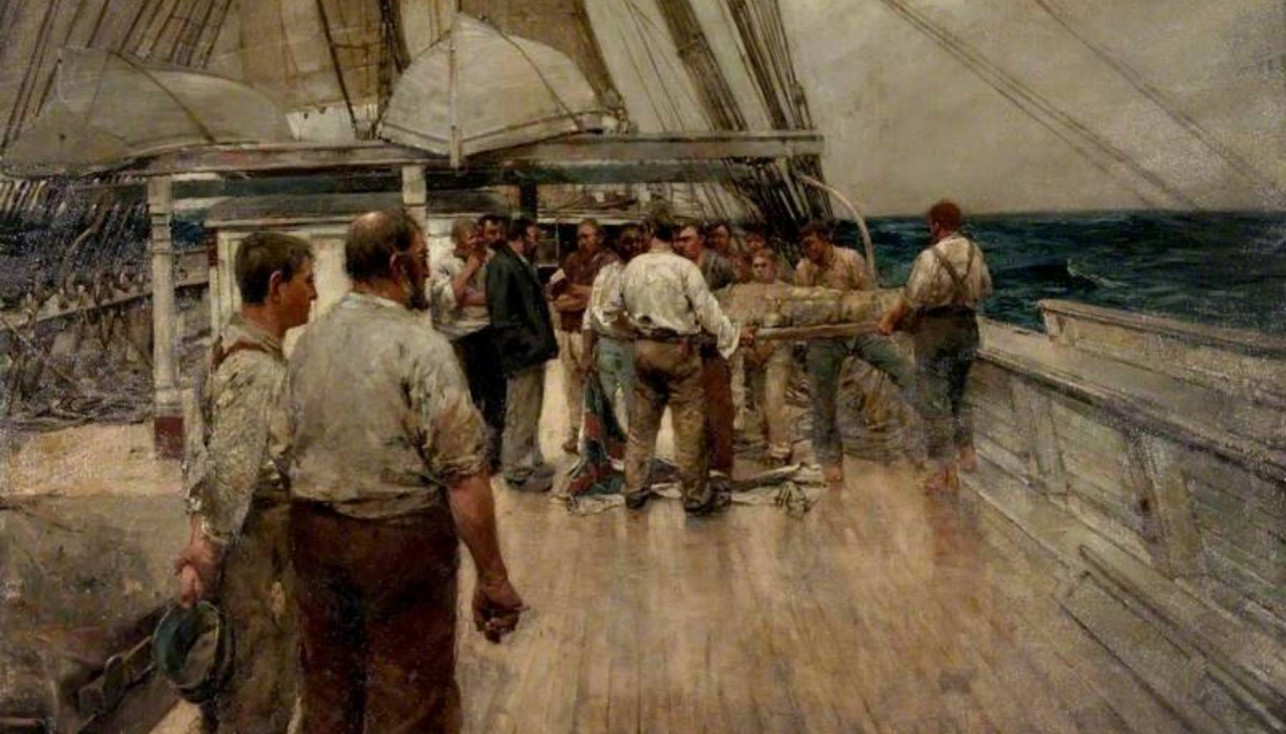 Frank William Brangwyn «The Burial at Sea»