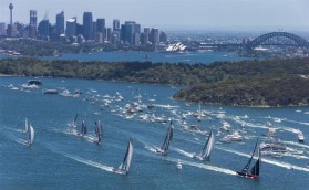 Rolex Sydney Hobart Yacht Race. На низком старте