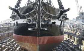 Фрегат USS Constitution вновь как новенький