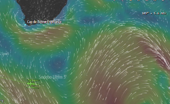 Sodebo Ultim 3 прошел мыс Доброй Надежды