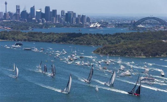 Rolex Sydney Hobart Yacht Race. На низком старте