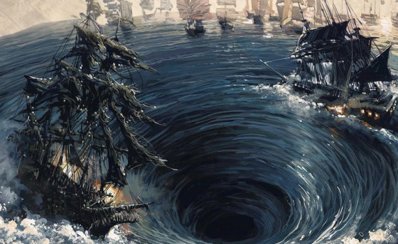 Водовороты в море: реальность и мифы