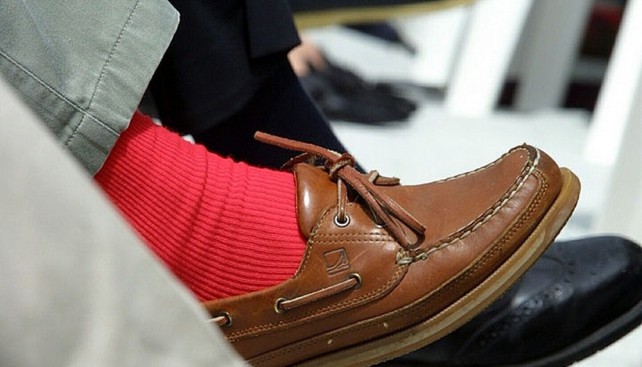 Вот они, знаменитые красные носки Питера Блейка