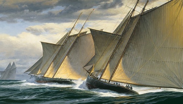 Трансатлантическая гонка 1866 года. Художник Дон Демерс