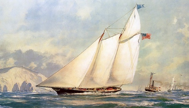 Яхта «Америка» в берегов Британии