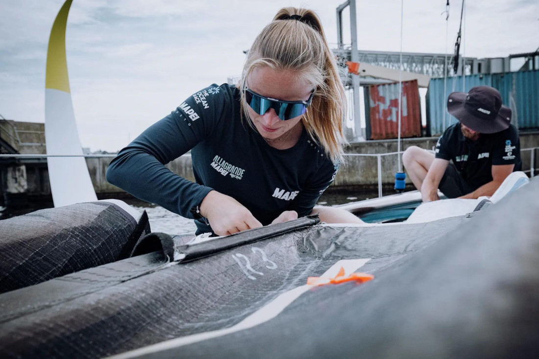 Ремонт грота Allagrande MAPEI Racing