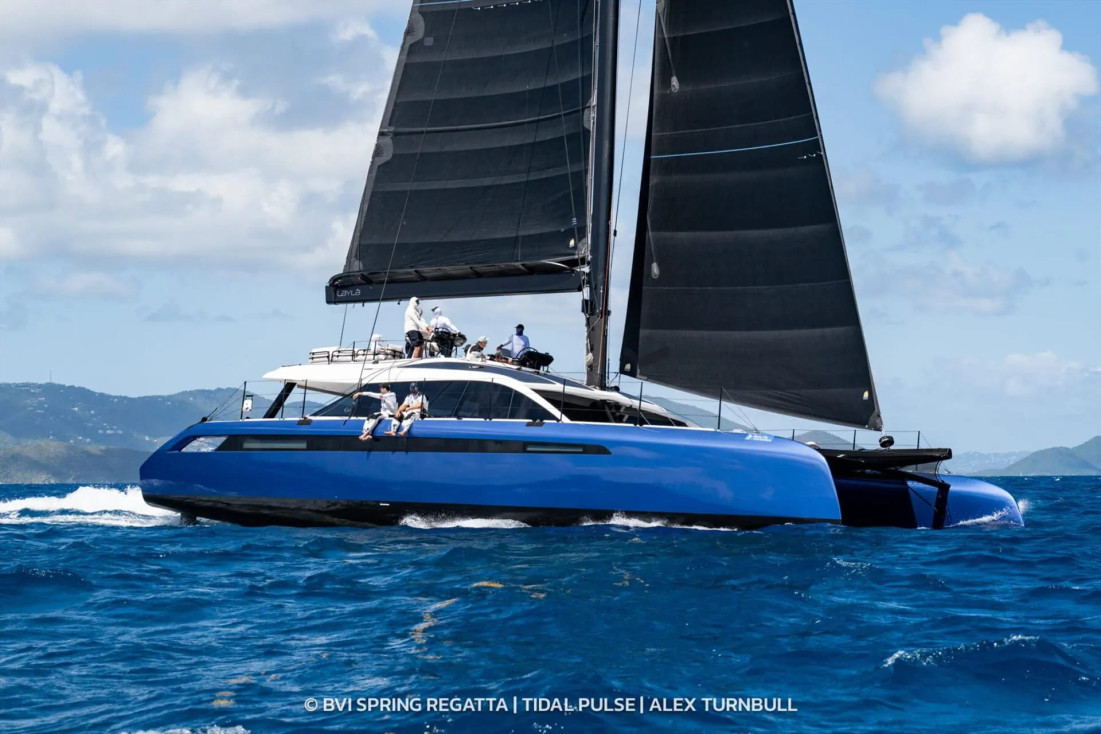 ...Gunboat 72 Layla, выигравшая Карибскую серию многокорпусных яхт IMA