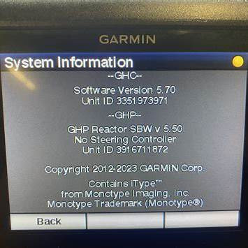 Garmin: пример экрана управления автопилотом (GHC-серия)