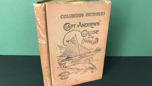 Первое издание книги Уильяма Эндрюсао плавании на «Саполио» через Атлантику