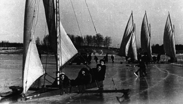 1939 г. Осташковский плес. Чемпионат Москвы по буерному спорту