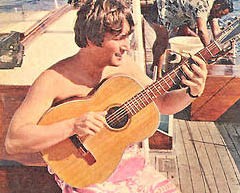 Джон Леннон на борту Maylis. Май 1964 г.