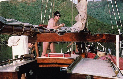 Джон Леннон на борту Maylis. Май 1964 г.