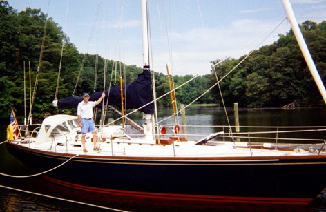 Стивен Фуллер и его яхта Jubilee, в прошлом Megan Jaye. 2011 г.