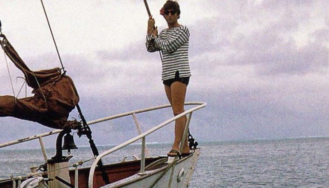 Джон Леннон на носу Megan Jaye. Июнь 1980 г.