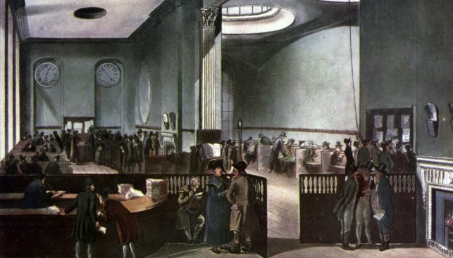 Lloyd's в середине XIX века ( старинная гравюра)