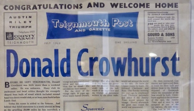 В Тейнмауте были настолько уверены в скором и успешном завершении плавания, что загодя был отпечатан специальный выпуск газеты с поздравлениями Кроухерсту