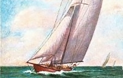 Яхты-олимпионики идут в Стокгольм. Подарочная открытка