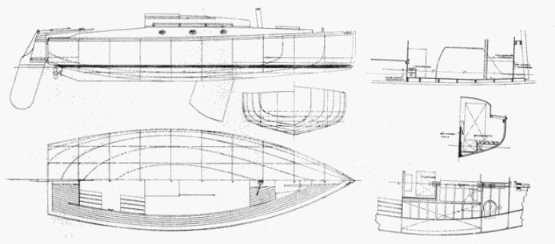 «Tümmler»: чертежи из журнала Die Yacht, №50/1929