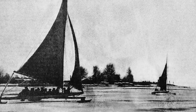 Буер в Новой Ладоге. 1942 г.