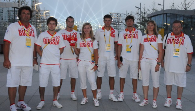 Сборная России (в неполном составе) в олимпийском Циндао. 2008 г.