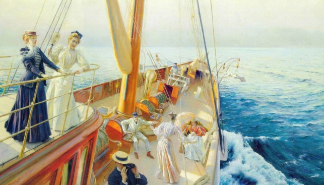 Жюль Ле Блан Стюарт. Яхты на Средиземном море. 1896