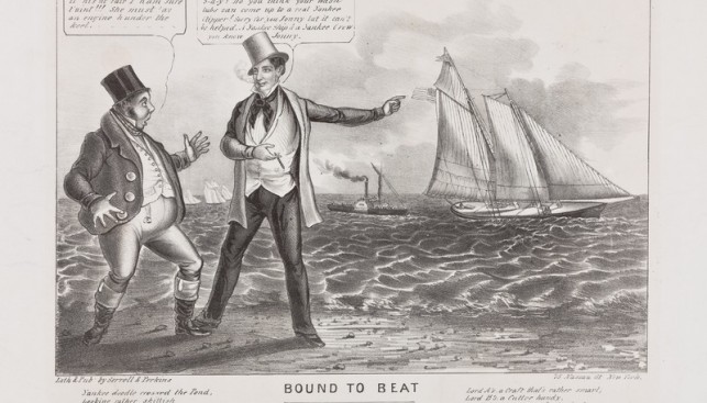 Карикатуристы острили: американцы учат англичан, какими должны быть яхты