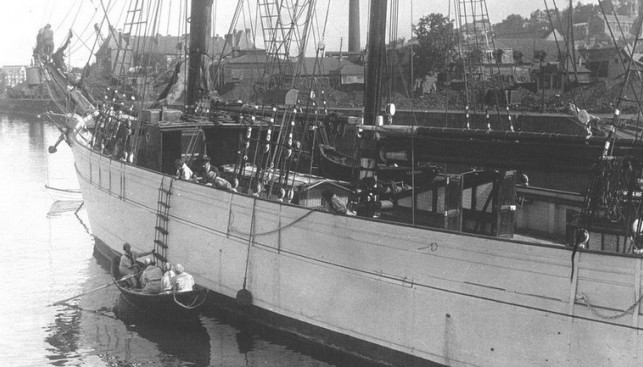 Alcyon в порту Довиля. 1929 г.